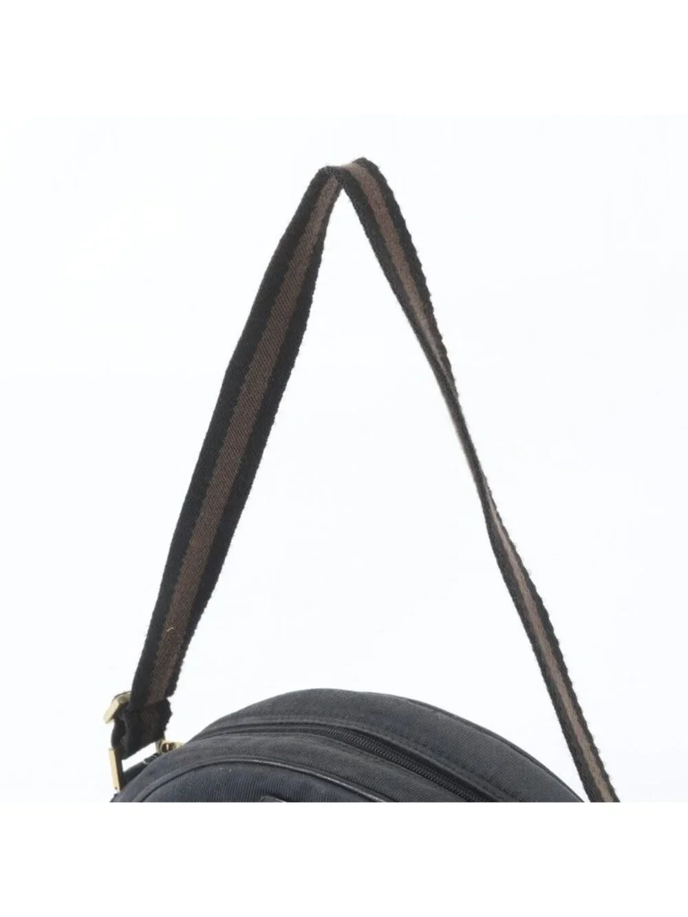 Gucci Leather Canvas Shoulder Bag Hand